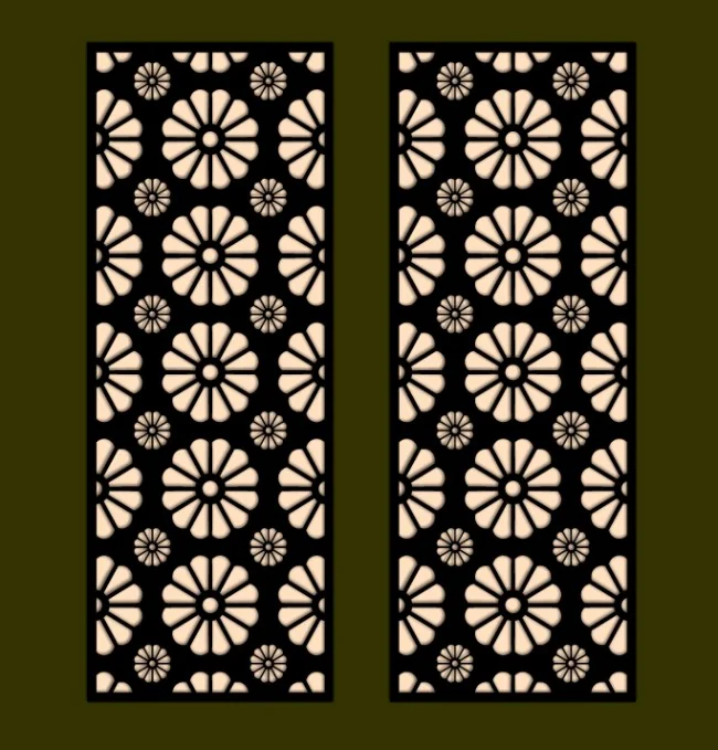 Design pattern screen panel