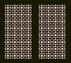 Design pattern screen panel