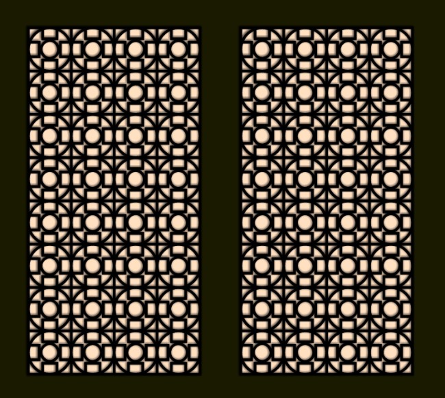 Design pattern screen panel