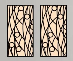 Design pattern screen panel