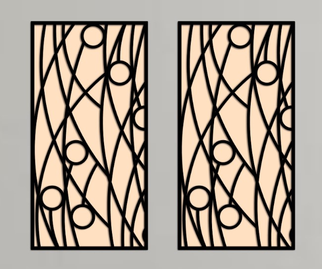 Design pattern screen panel