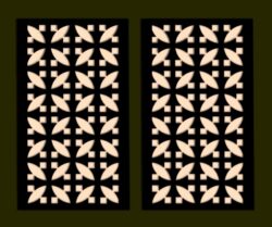 Design pattern screen panel