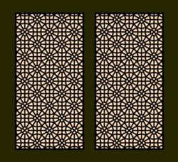 Design pattern screen panel