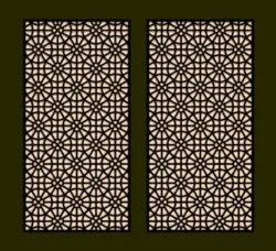 Design pattern screen panel