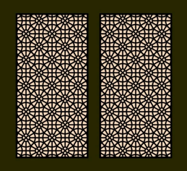 Design pattern screen panel