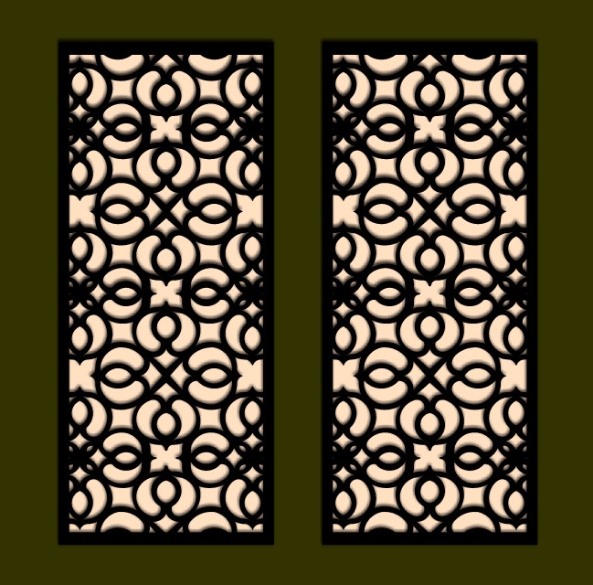 Design pattern screen panel