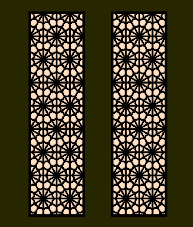 Design pattern screen panel