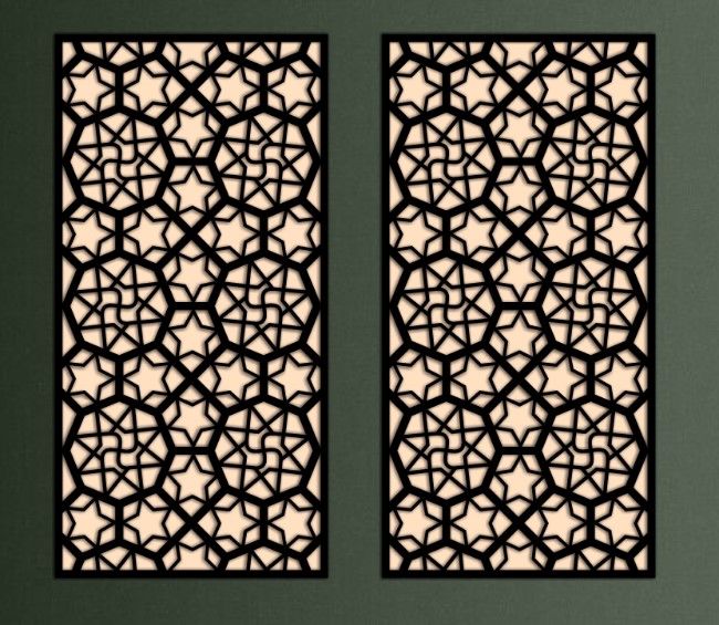 Design pattern screen panel