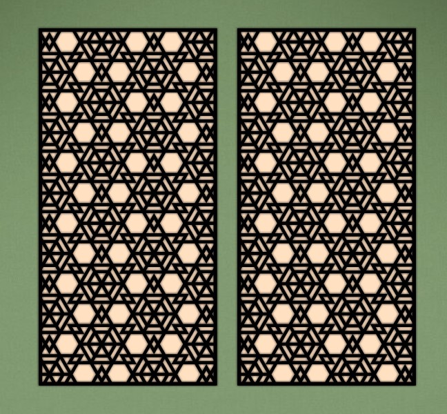 Design pattern screen panel