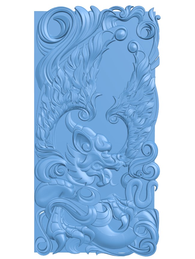 Dragon pattern inscription design (2)