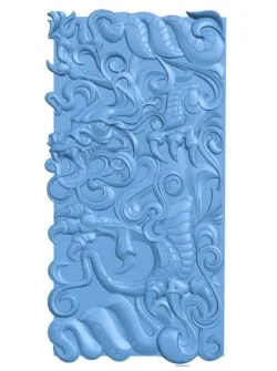 Dragon pattern inscription design