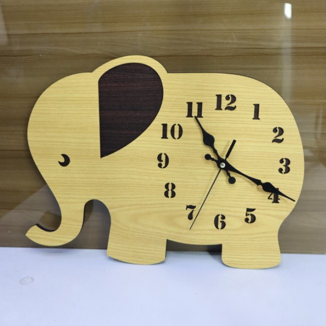 Elephant Wall Clock Kids Room Decor