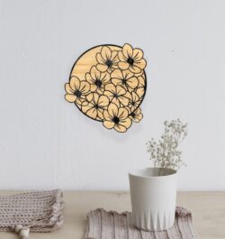 Flower wall decor