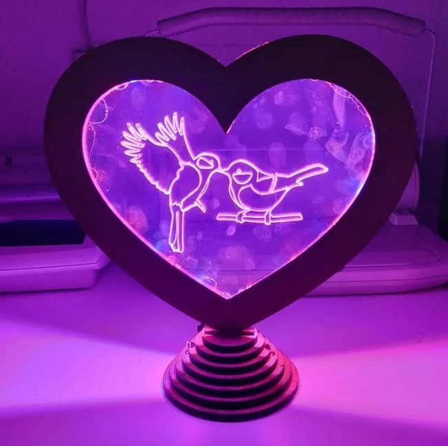 Heart lamp