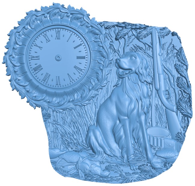 Hunting wall clock