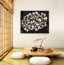 Hydrangea wall decor