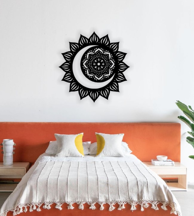 Mandala sun and moon