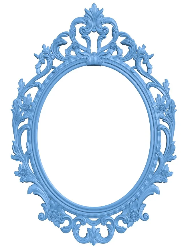 Oval picture frame or mirror (2)