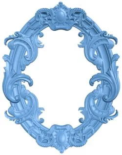 Pattern frames design oval