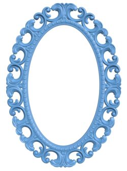 Picture frame or mirror oval