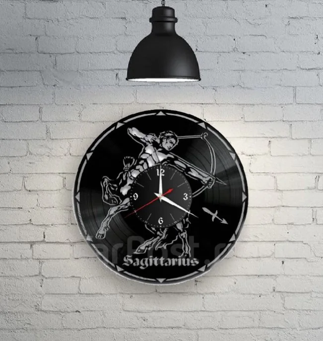 Sagittarius zodiac clock