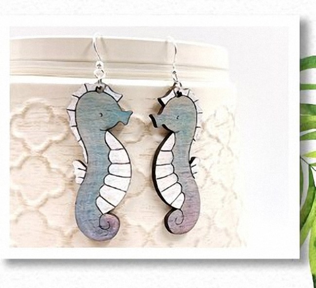 Seahorse earrings