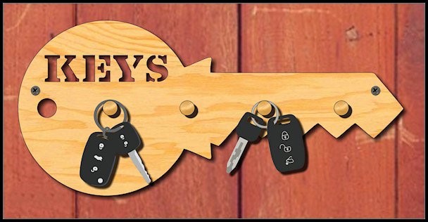 Wall key hanger