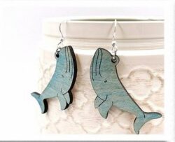 Whale earrings