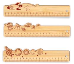 Wooden rulers