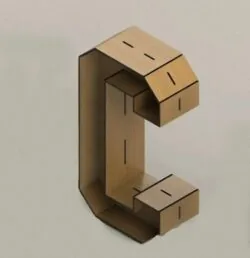 3D Letter C