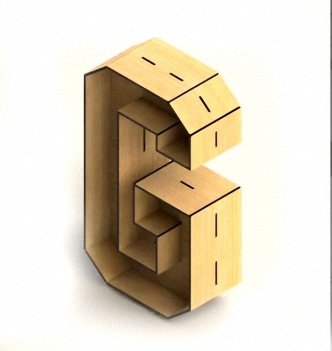 3D Letter G