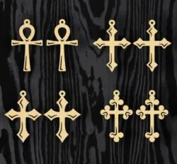 Cross earrings