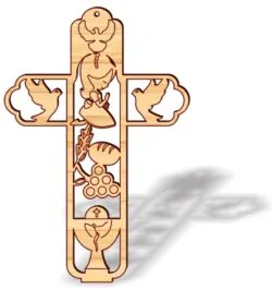 Cross with praying