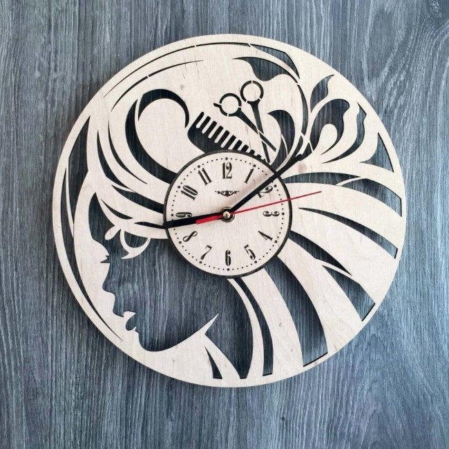 Hair Salon Wall Clock Beauty Salon Wall Art