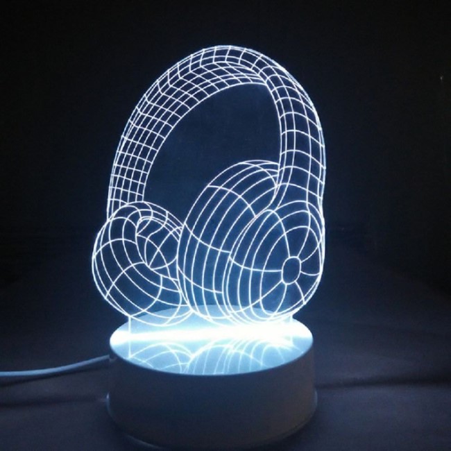 Headphones 3D LED Night Light