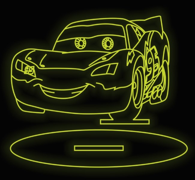 Illusion led lamp Car