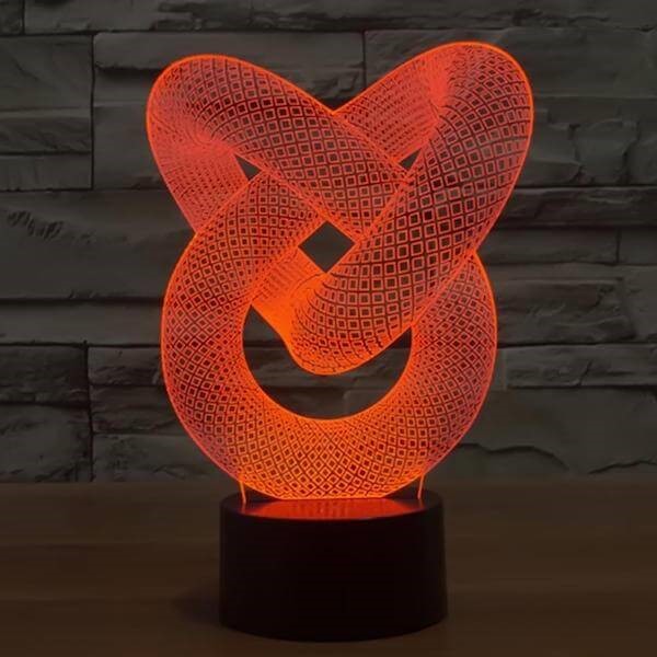 Love Knot 3D Illusion Lamp