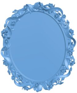 Oval picture frame