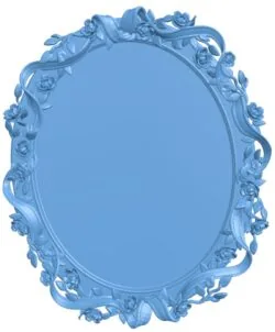 Oval picture frame