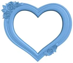 Picture frame in heart shape