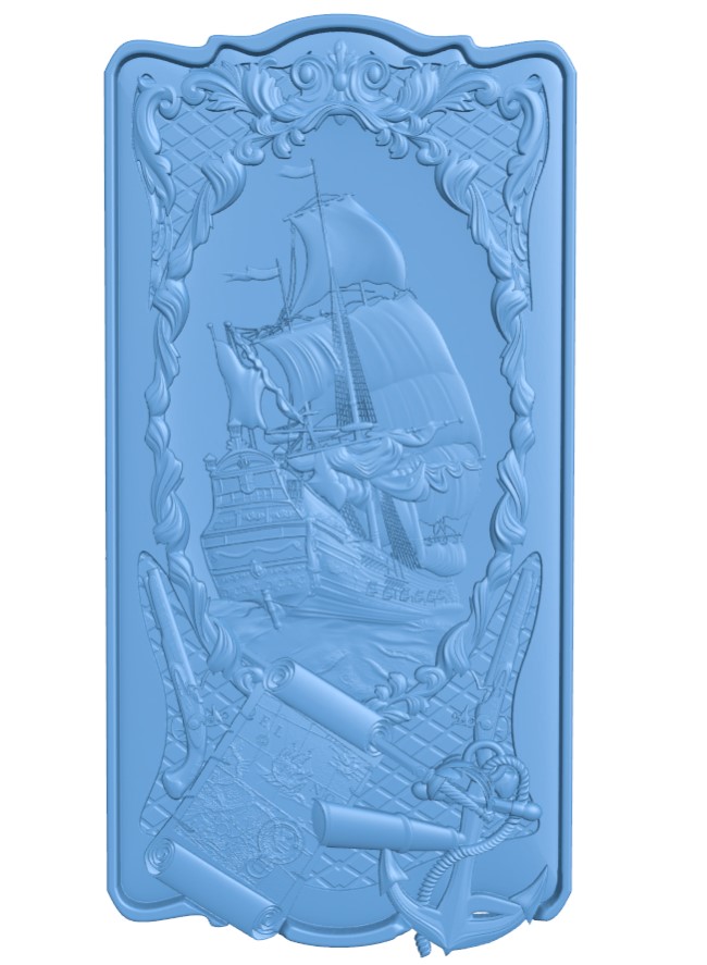 Ship-shaped door to the sea