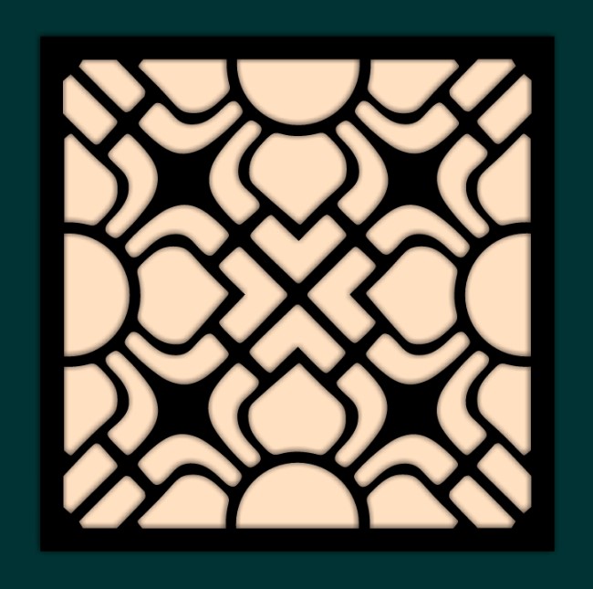 Square decoration