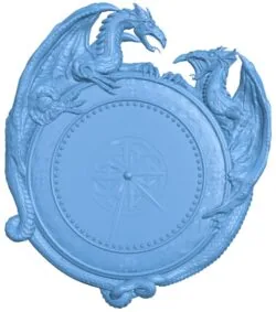 Two dragons clock