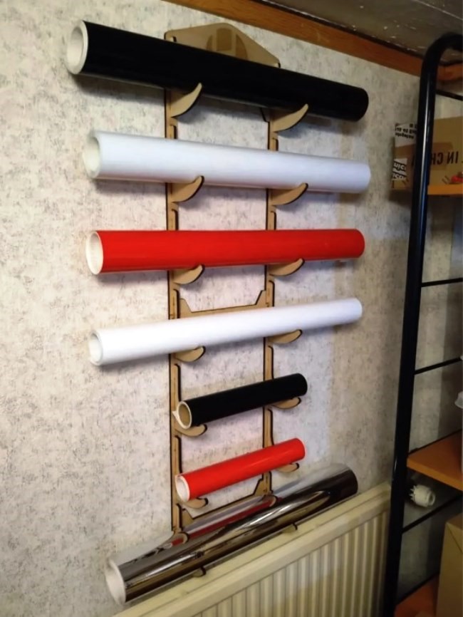 Vinyl roll storage