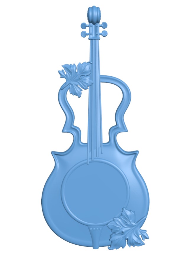 Violin-shaped wall clock