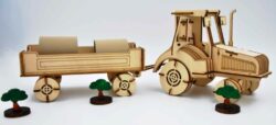 Wooden tractor