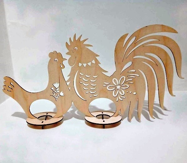 Easter egg tray holder hen