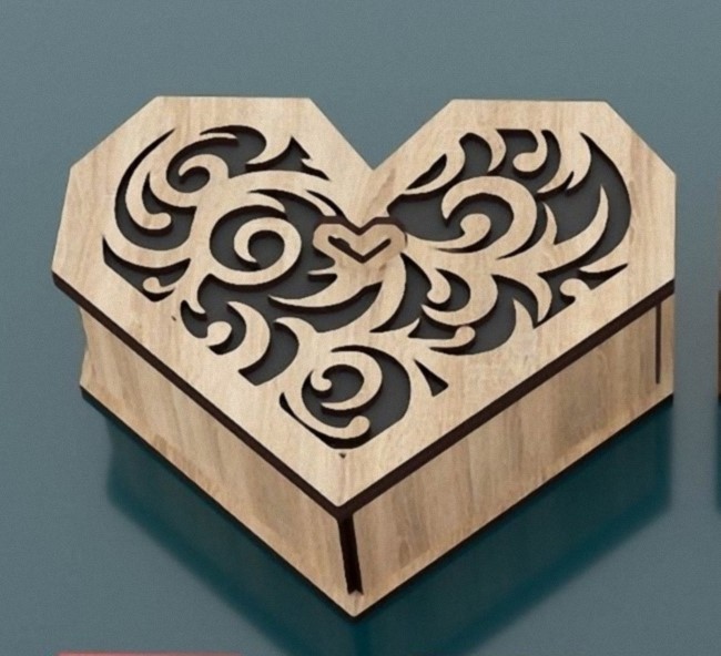 Heart gift box