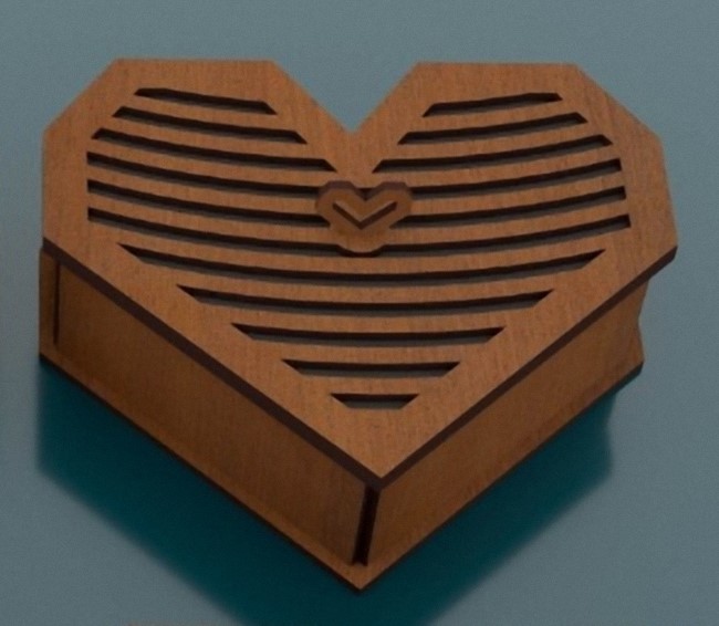 Heart gift box