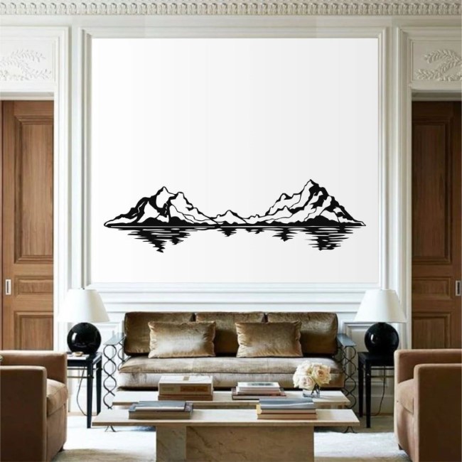 Mountain wall decor